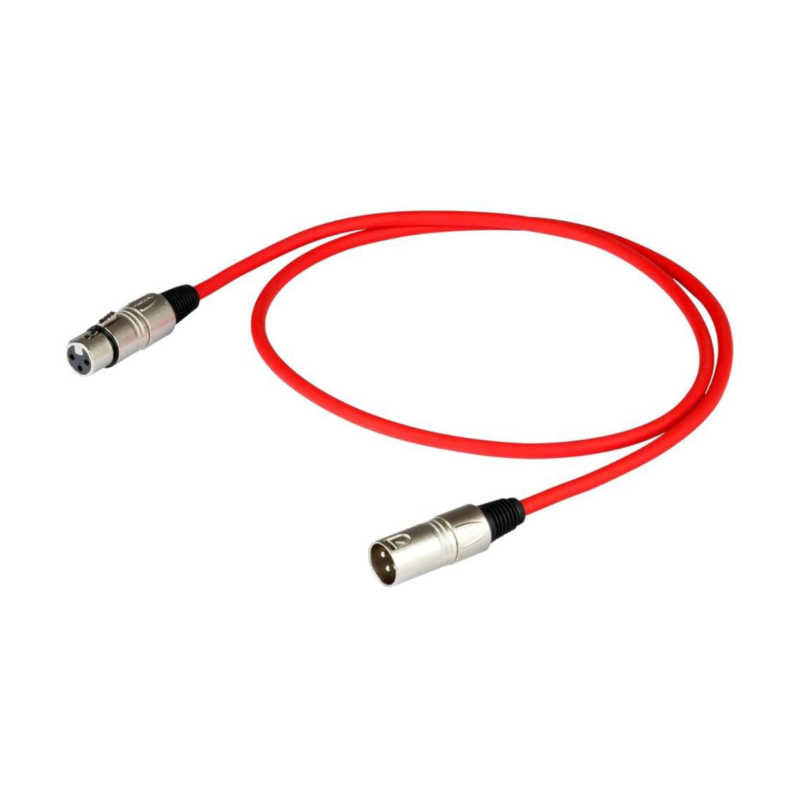 Proel BULK250LU3RD Cavo Bulk Spina Presa XLR 3P Rosso 3 mt | Idea Musi
