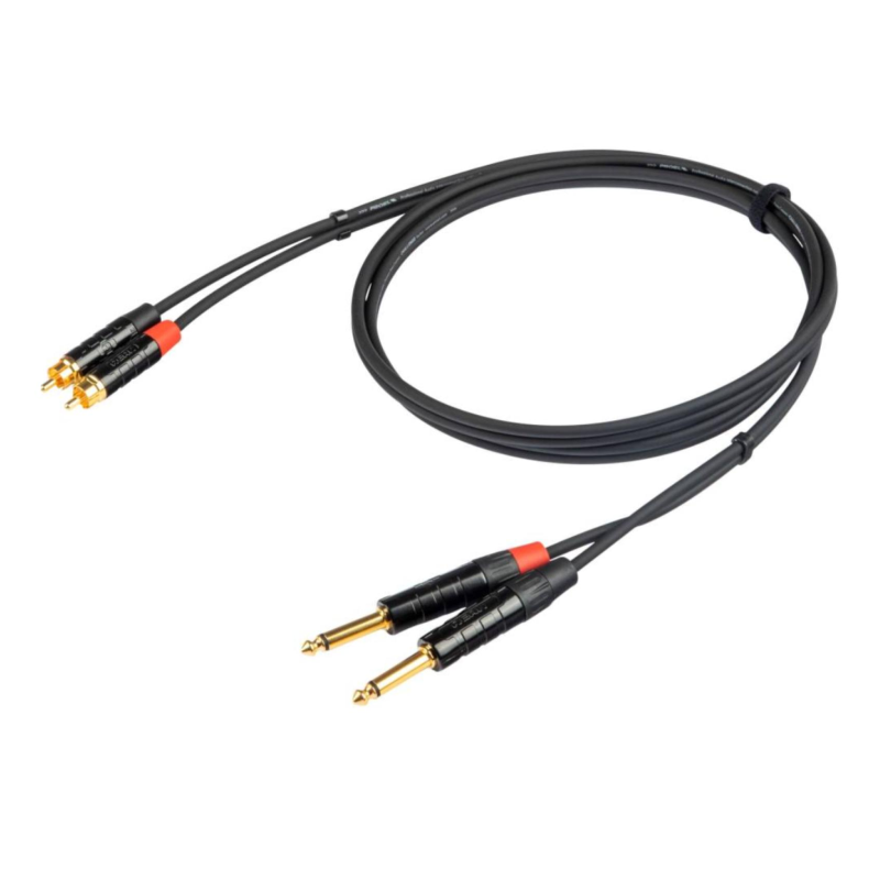 Proel CHLP310LU15 Cavo Stereo Connettori REAN 2x Jack Mono  1,5 mt| Id