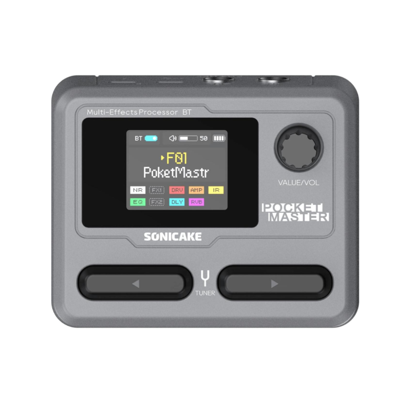 Sonicake Pocket Master Grigio Pedaliera Multieffetto per Chitarra| Ide