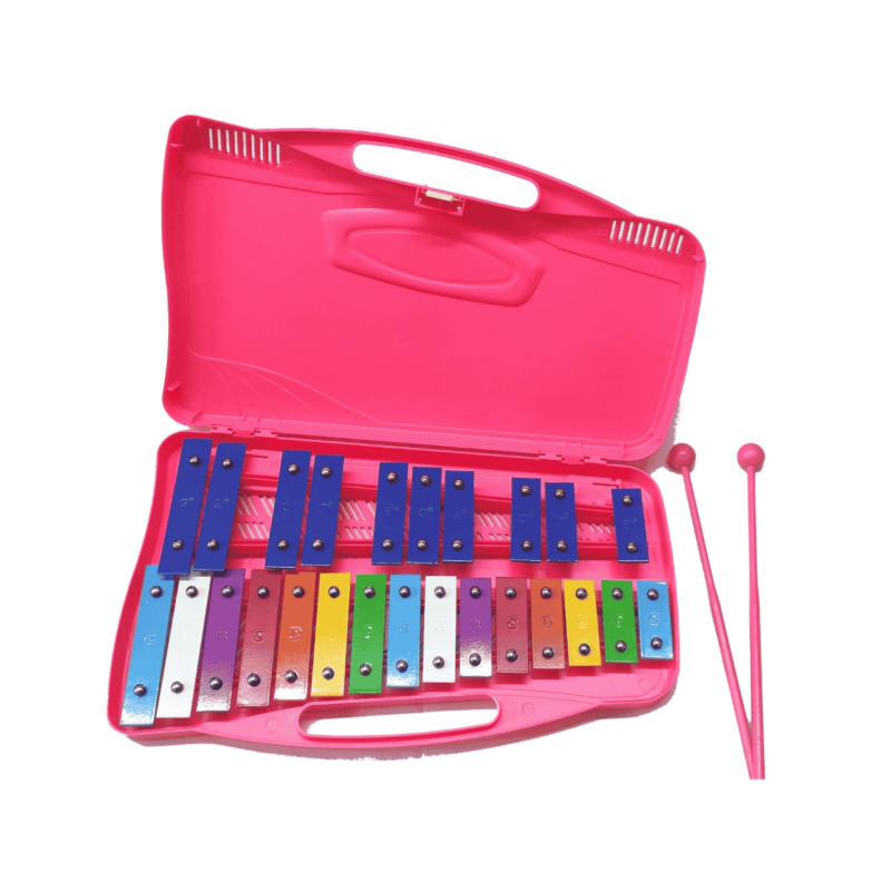 Alysee MT25-C-PK  Metallofono 25 Note Colorate Rosa | Idea Music Store