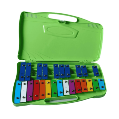 Alysee MT25-C-GR Metallofono 25 Note Colorate Verde | Idea Music Store