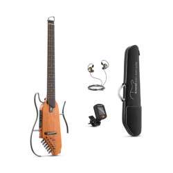 Donner Hush I Mogano Chitarra Acustica Elettrica Portatile | Idea Musi