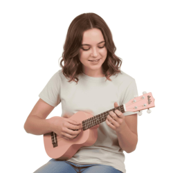 Kala UK-FLAMINGO Ukadelic by Ukulele Soprano Rosa Flamingo | Idea Musi