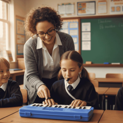 Alysee  MH-32-BL Melodica Didattica 32 Tasti Con Custodia Rigida| Idea