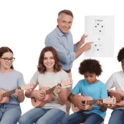 Kala UK-FLAMINGO Ukadelic by Ukulele Soprano Rosa Flamingo | Idea Musi