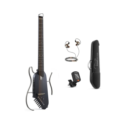 Donner Hush I Nero Chitarra Acustica Elettrica Portatile | Idea Music 