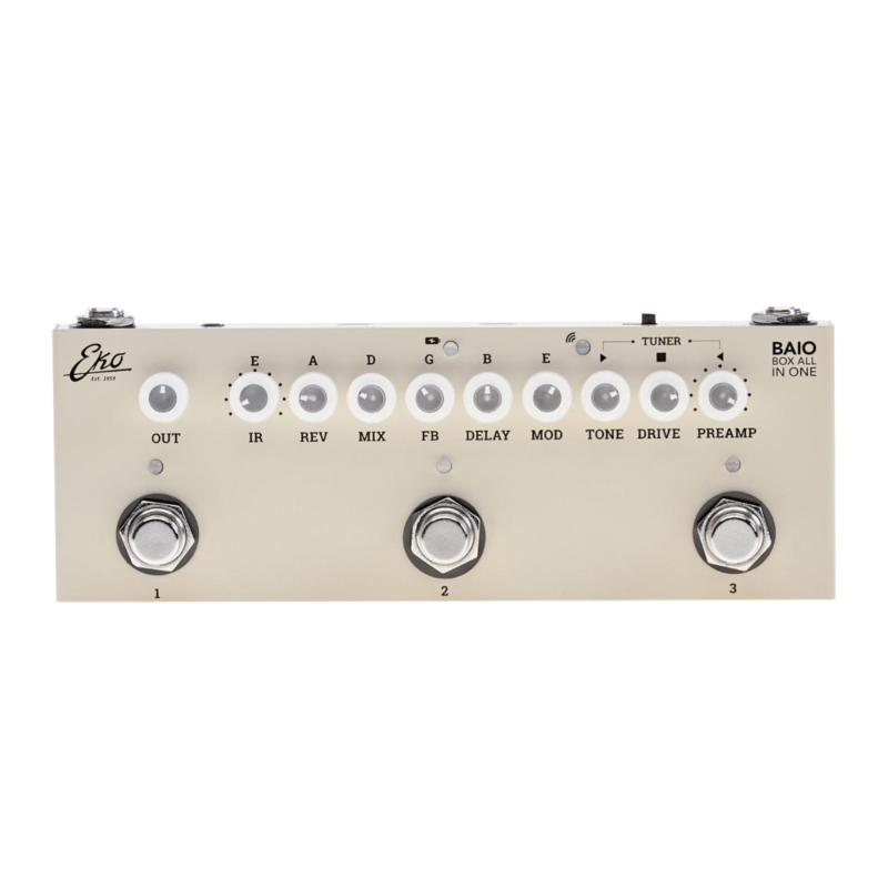 Eko Baio Pedalino Multieffetto per Chitarra Box All in One| Idea Music