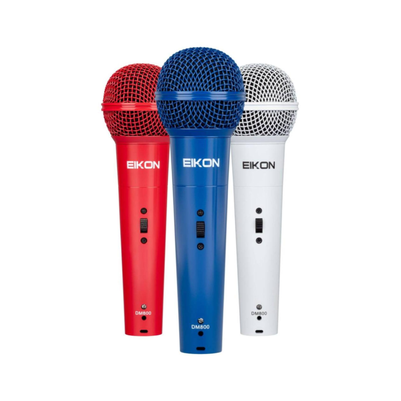 Eikon DM800COLORKIT Kit 3 Microfoni Dinamici per Voce Colori | Idea Mu