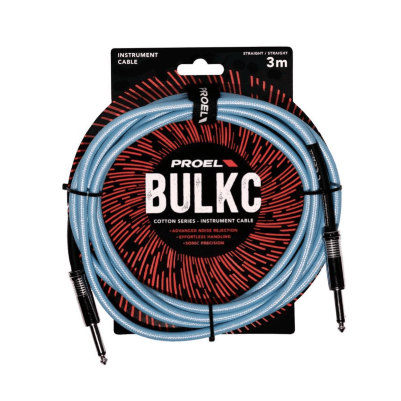 Proel BULK100CLU3BL Cavo Bulk Jack Mono Azzurro 3 mt | Idea Music Stor