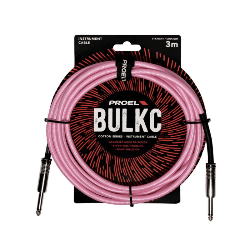 Proel BULK100CLU3PK Cavo Bulk Jack Mono Rosa 3 mt | Idea Music Store