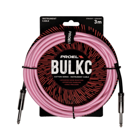 Proel BULK100CLU3PK Cavo Bulk Jack Mono Rosa 3 mt | Idea Music Store