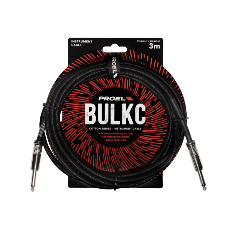 Proel BULK100CLU3BK Cavo Bulk Jack Mono Nero mt | Idea Music Store