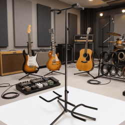 Soundsation SGS-210 Supporto Doppio per Chitarra e Basso Regolabile - 