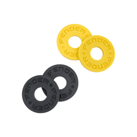 Fender Strap Blocks Confezione da 4 Giallo e Nero Blocca Tracolla - Id