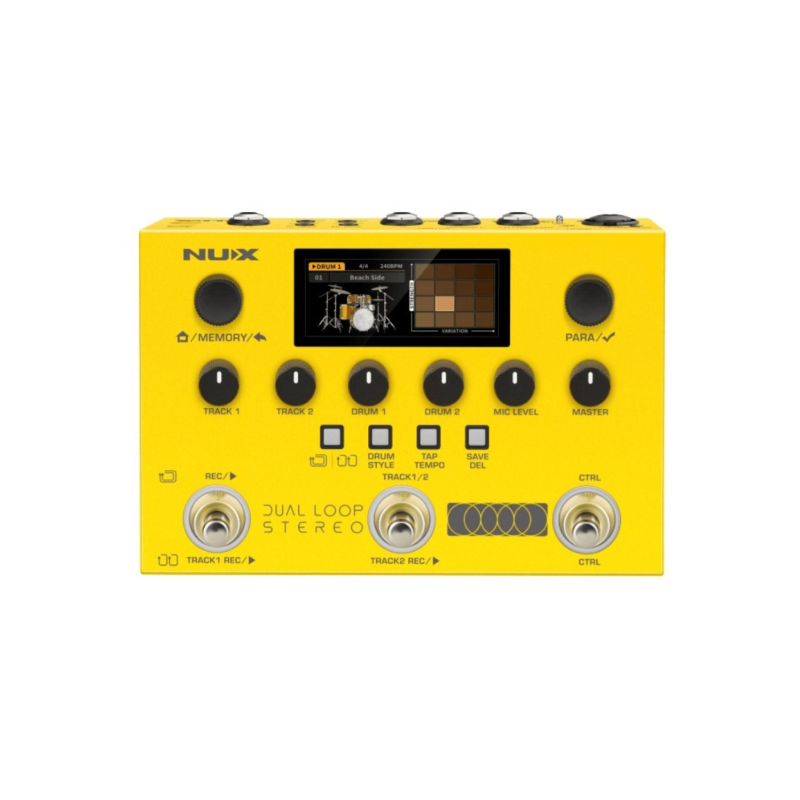 Nux Loop Core Stereo Looper Pedal 6 Ore Recording MIDI - Idea Music St