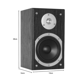 Fenton SHFB55B Coppia Diffusori Hi-Fi 2 Vie 140W Woofer 5" Nero | Idea