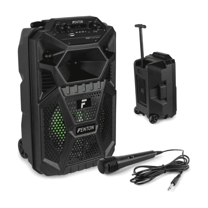 Fenton FT8LED-MK2 Diffusore Portatile 8" LED Bluetooth 300W | Idea Mus